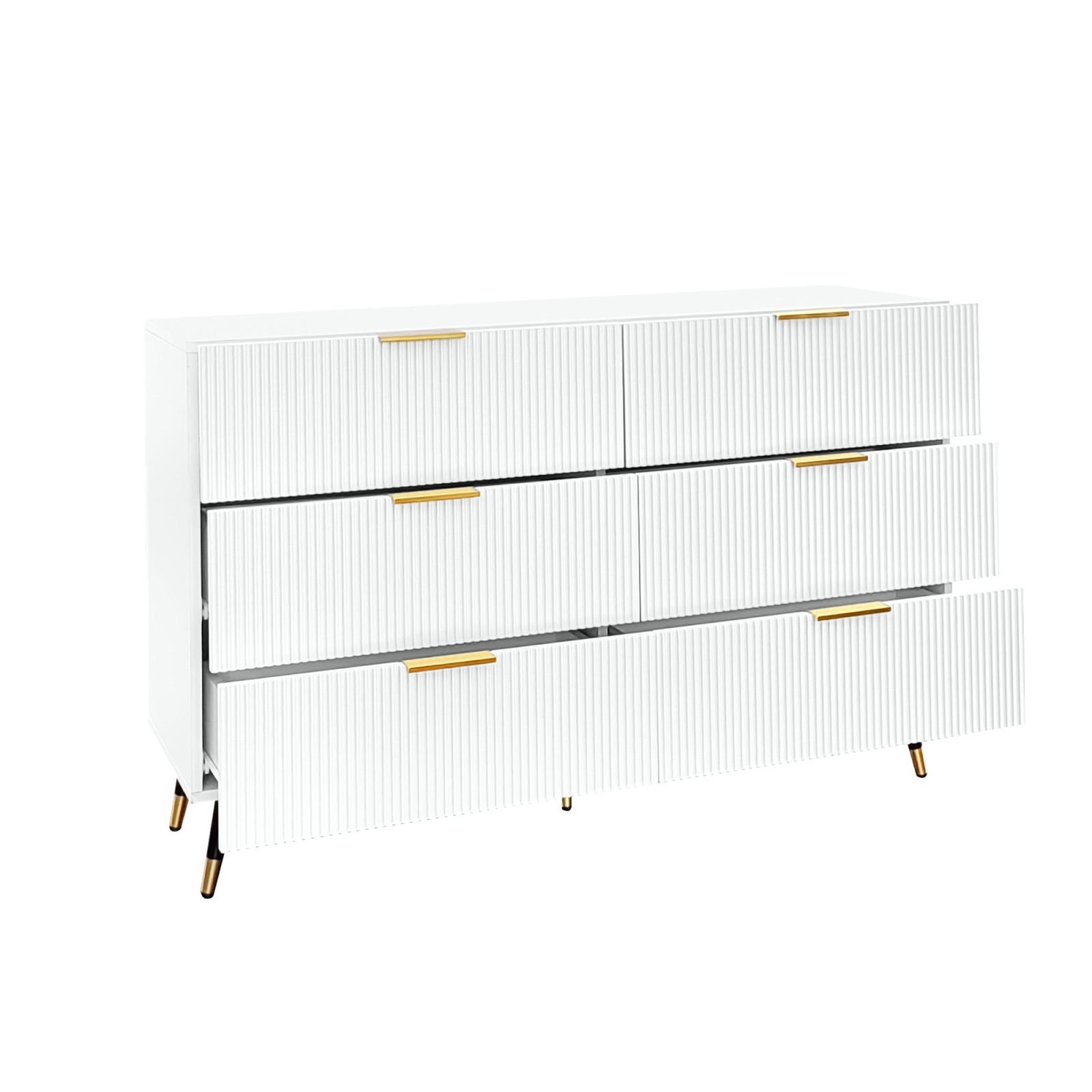 KÜCHENINSEL modern mit großem Stauraum & Schubladen - Weiß, Holz (40/77/120cm) - SHOPENTRA
