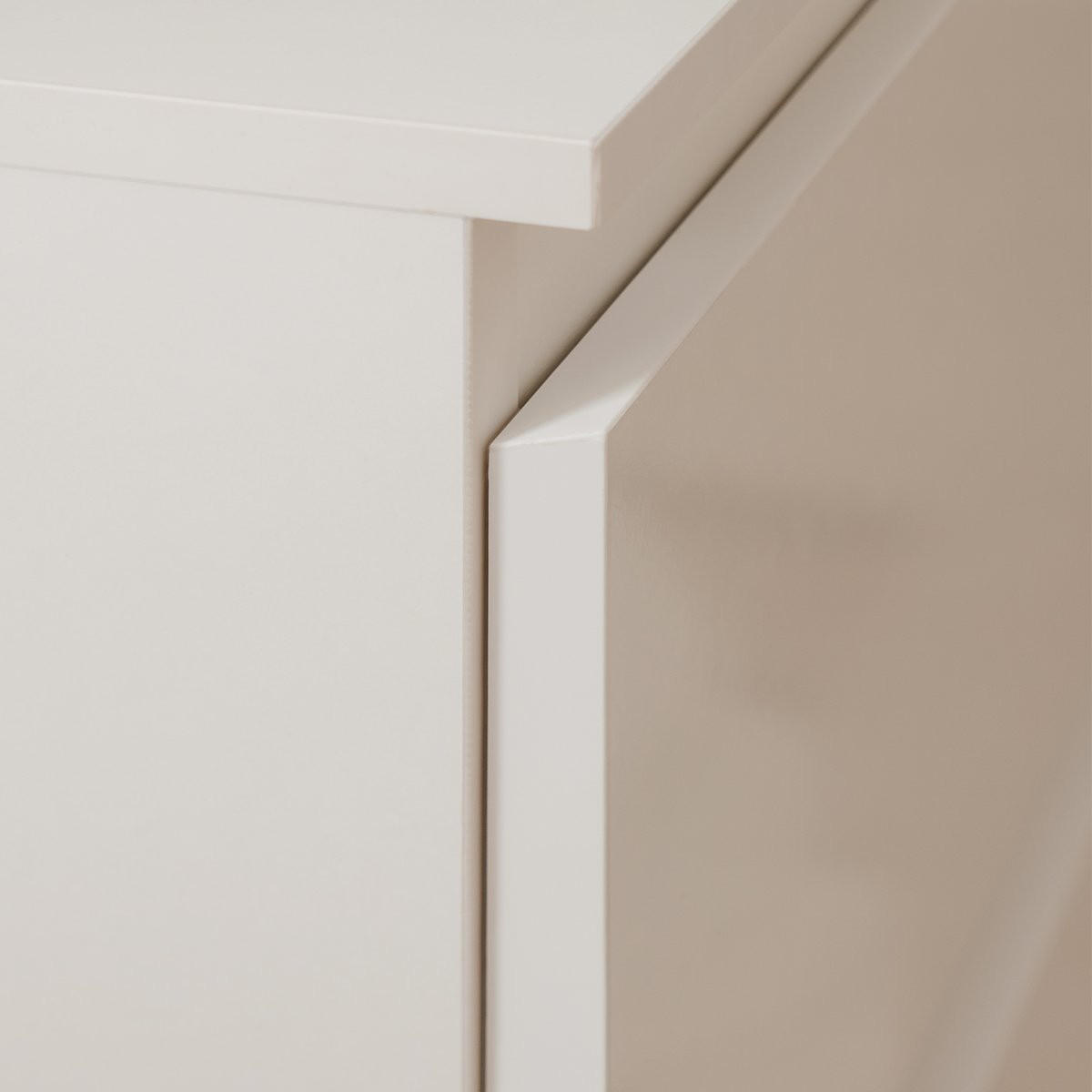 SIDEBOARD 2 Türen 3 Schubladen Weiß L120 cm - Pretoria - Weiß, Holzwerkstoff (40/80.5/120cm) - Calicosy