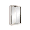 SCHIEBETÜRENSCHRANK Modin 120 - Kaschmir/Goldfarben, Holzwerkstoff/Kunststoff (120/216/65cm) - MIRJAN24