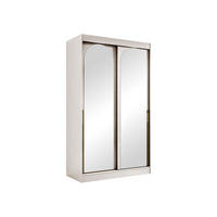 SCHIEBETÜRENSCHRANK Modin 120 - Kaschmir/Goldfarben, Holzwerkstoff/Kunststoff (120/216/65cm) - MIRJAN24