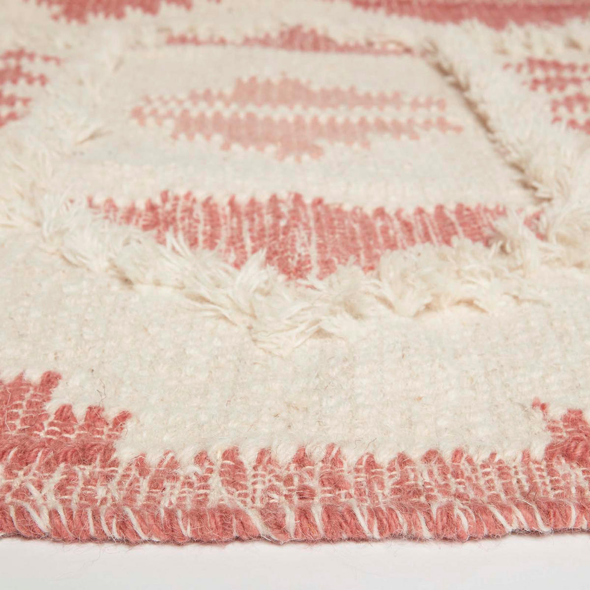 KELIM-TEPPICH Satara handgewebt 120/170 cm - Rosa, Textil (120/170cm) - Homescapes