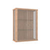 HÄNGEVITRINE 25/60/80 cm mit 2 höhenverstellbaren Glasböden - Transparent/Silberfarben, Glas/Holzwerkstoff (60/80/25cm) - K-Möbel