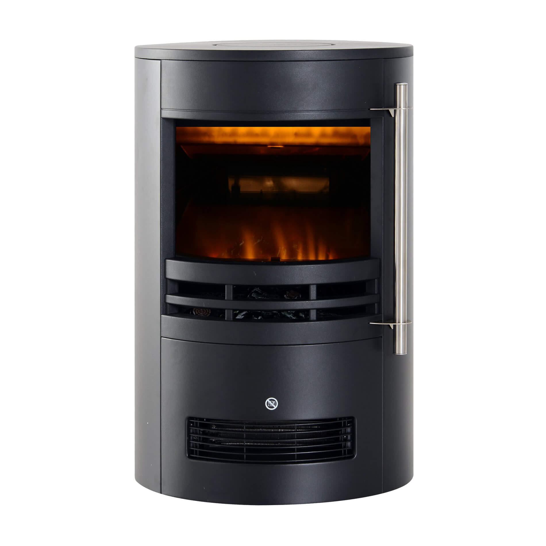 ELEKTROKAMIN Schwarz 41/41/65 cm - Schwarz, Metall (41/65/41cm) - Mobili Rebecca