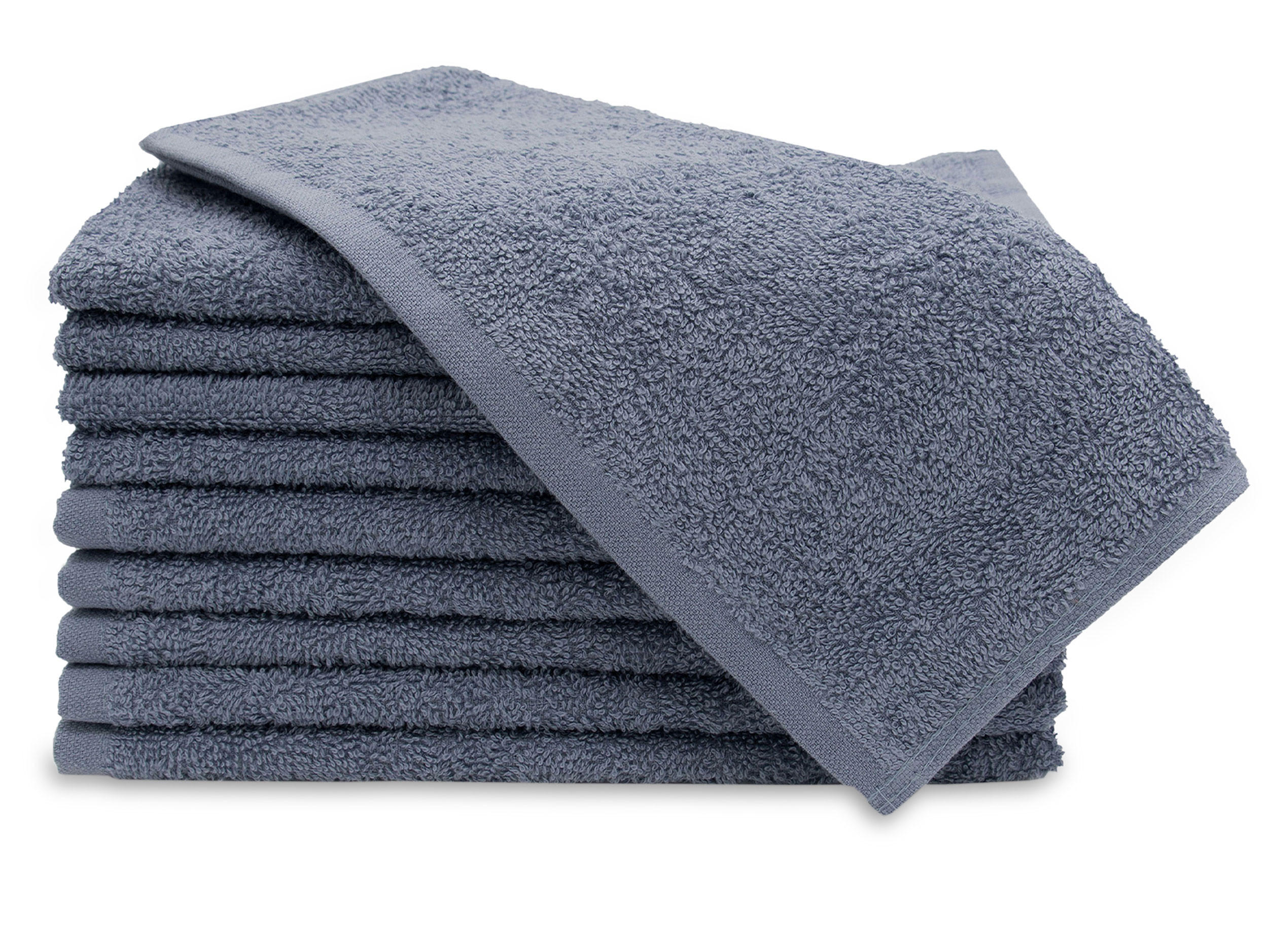 GÄSTETÜCHER, 10er-Set, 30x50 cm, 100% Baumwolle, Grau - Grau, Textil (30/50cm) - Zollner