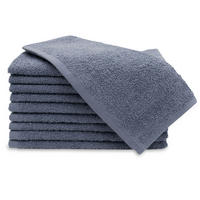 GÄSTETÜCHER, 10er-Set, 30x50 cm, 100% Baumwolle, Grau - Grau, Textil (30/50cm) - Zollner