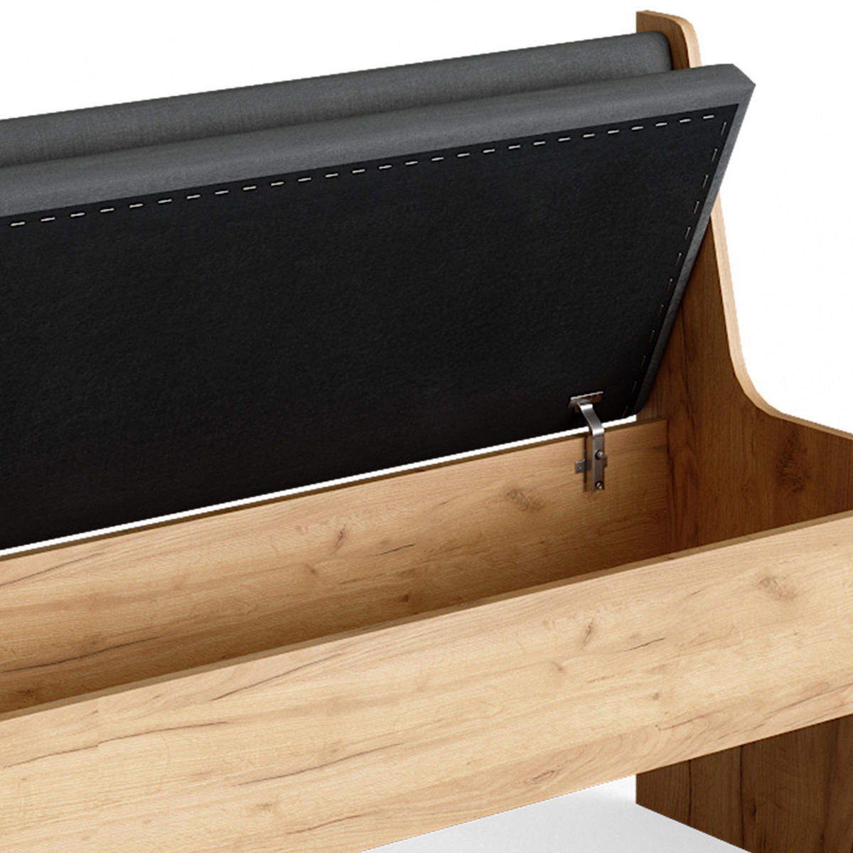 ESSZIMMER-BANK Roman Sandeiche 106.6 x 41.5 cm - Anthrazit/Eiche Wotan, Holzwerkstoff (41.5/80/106.6cm) - Vicco