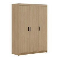 KLEIDERSCHRANK Storicos Geölte Eiche 133/190,5/53 cm - Modern 3-türig - Eichefarben, Holzwerkstoff/Kunststoff (133/190.5/53cm) - AX Living