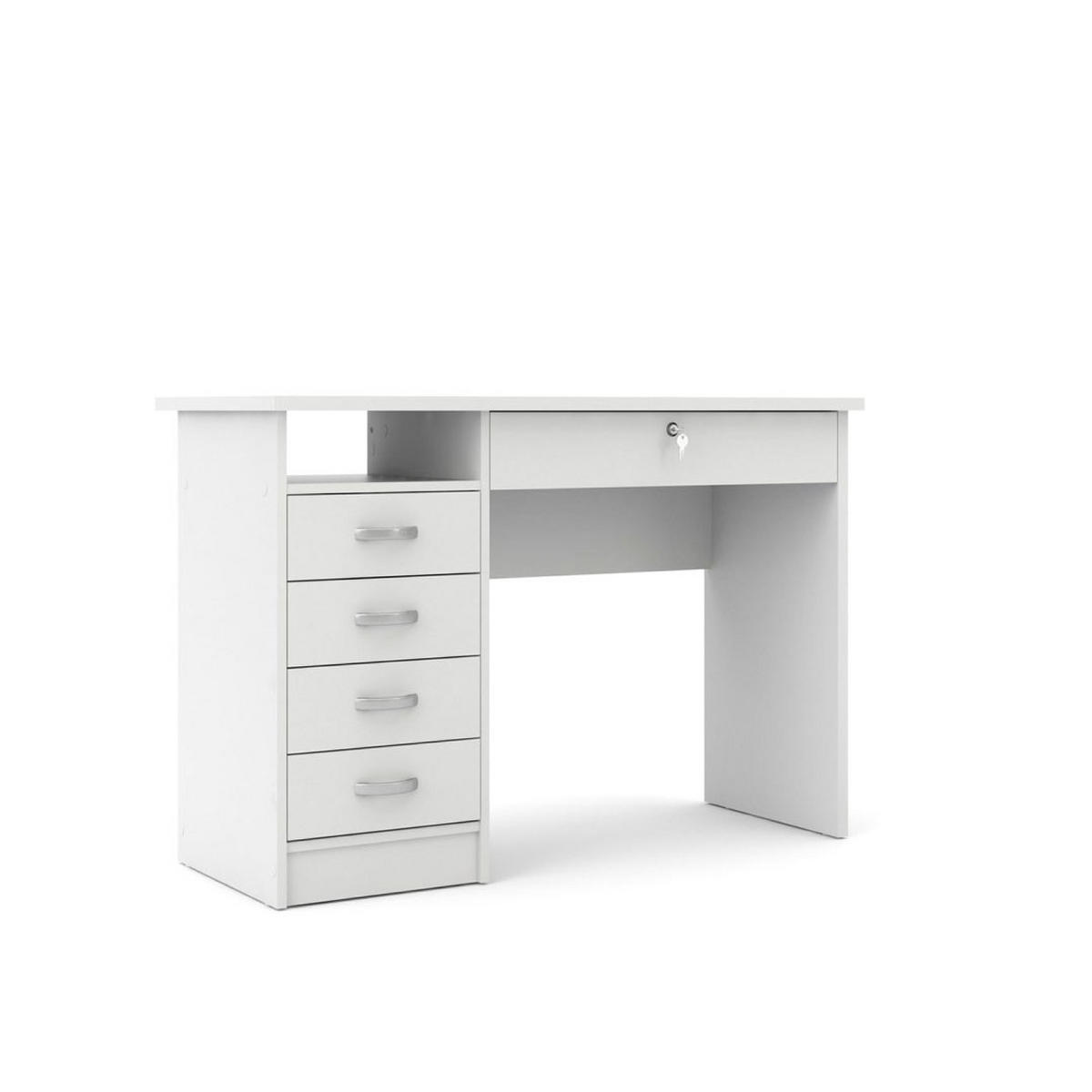 SCHREIBTISCH Fula Weiß 109/48/76 cm - Weiß, Holzwerkstoff (48/109/76cm) - ebuy24