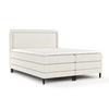 BOXSPRINGBETT Dove Creme 160/200 cm mit Matratzen und Topper - Creme/Schwarz, Holz/Holzwerkstoff (160/200cm) - Maison de Reve