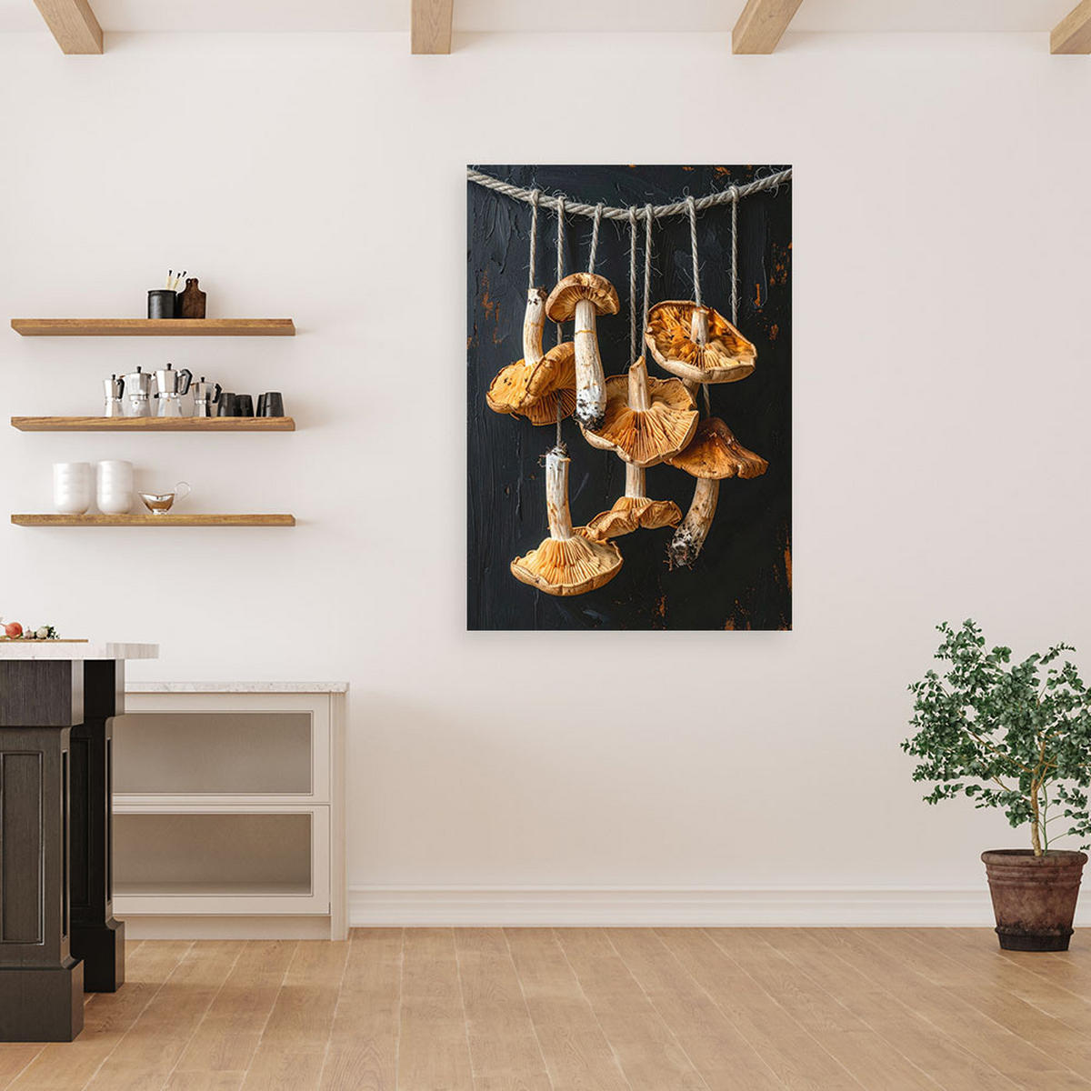 LEINWANDBILD Essen & Trinken 40x60cm - Beige, Textil (40/60cm) - Feeby