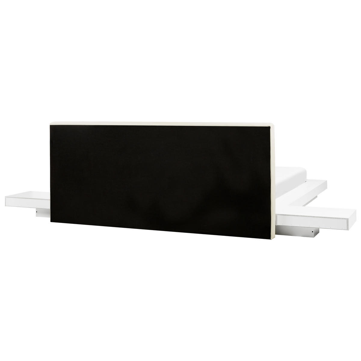 BETT mit Lattenrost 160x200 cm Weiß Zen - Weiß, Holzwerkstoff (160/200cm) - Beliani