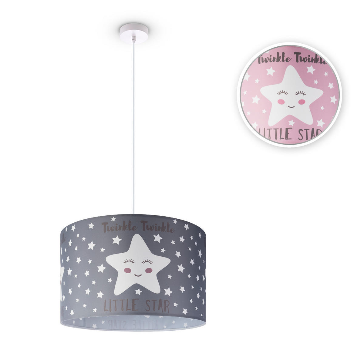 PENDELLEUCHTE Hugo Pd1 Ale 105 - Weiß, Metall (45.5/45.5/27cm) - Paco Home