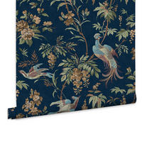 VLIESTAPETE Attleton - Blau, Papier/Kunststoff (52/1000cm) - LAURA ASHLEY