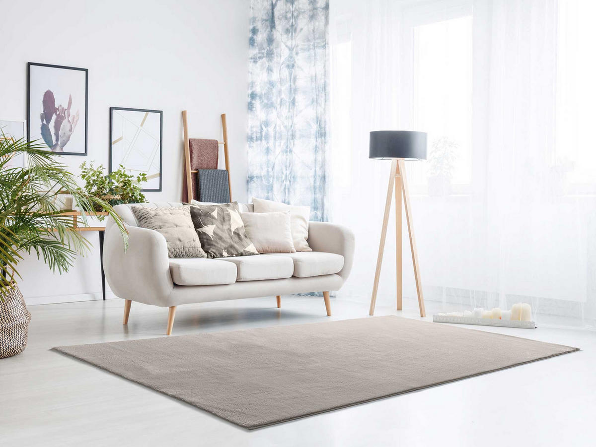 WEBTEPPICH waschbar Stein Loft 200/290 cm - Taupe, Textil (200/290cm) - Atticgo