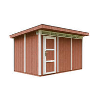 HOLZ-GARTHENHAUS basis LP SmartSide 8,7m² mit B411xL279xH239 cm - M904 - REDWOOD RED - Dunkelrot, Holz (412/237/279cm) - Timbela