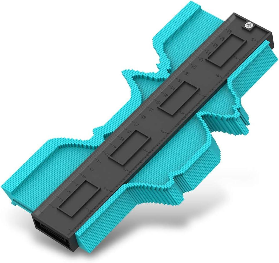 MESSLINEAL – 12,7 cm (5 Zoll) – geeignet zum präzisen Abmessen unregelmäßiger Formen, grün - Multicolor, Kunststoff (12/1/1cm) - DCA