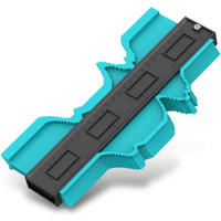 MESSLINEAL – 12,7 cm (5 Zoll) – geeignet zum präzisen Abmessen unregelmäßiger Formen, grün - Multicolor, Kunststoff (12/1/1cm) - DCA