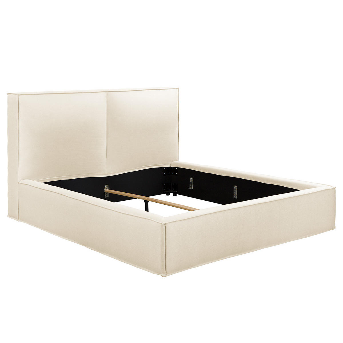 POLSTERBETT - Creme, Textil (180/200cm) - home24