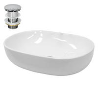 WASCHBECKEN - Weiß, Keramik (42/14.5/60cm) - LuxeBath
