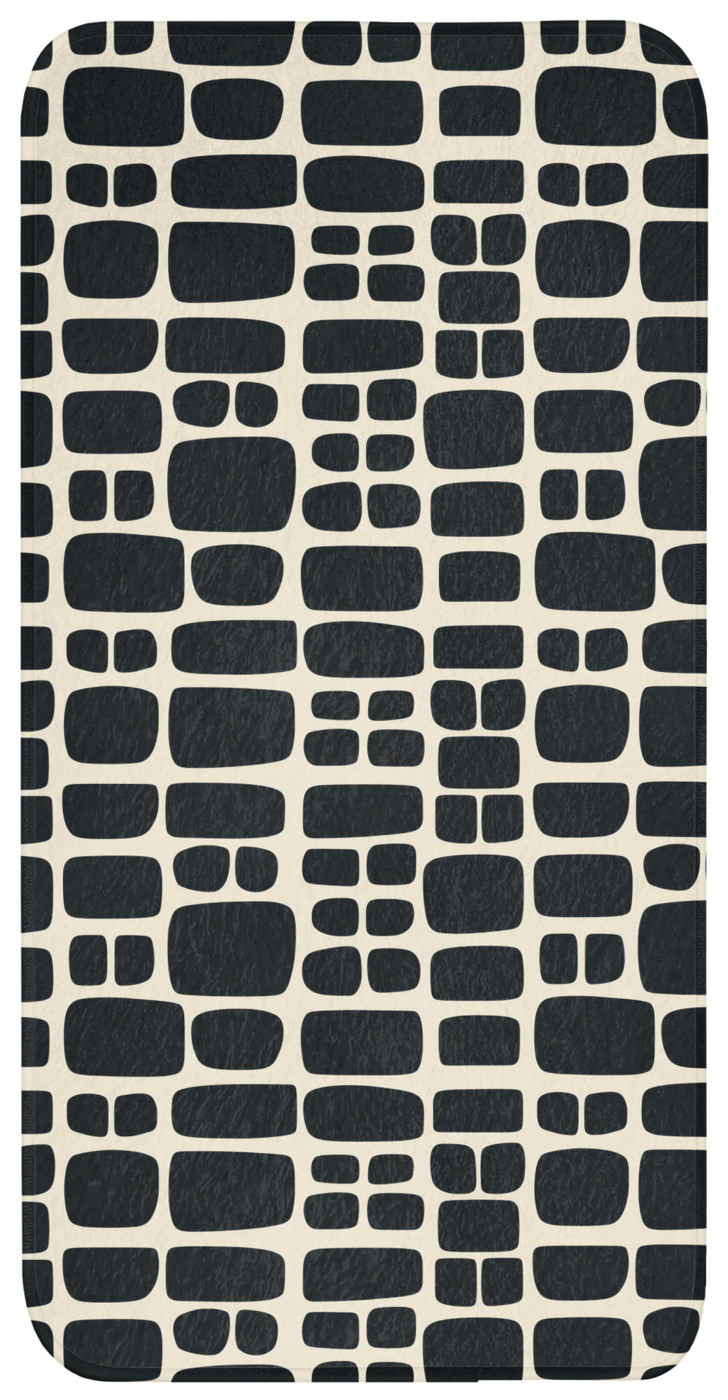 KOUPELNOVÁ PŘEDLOŽKA Moderní - organické - černé 60x120 cm - antracitová, textil/plast (60/120cm) - OnlyWow