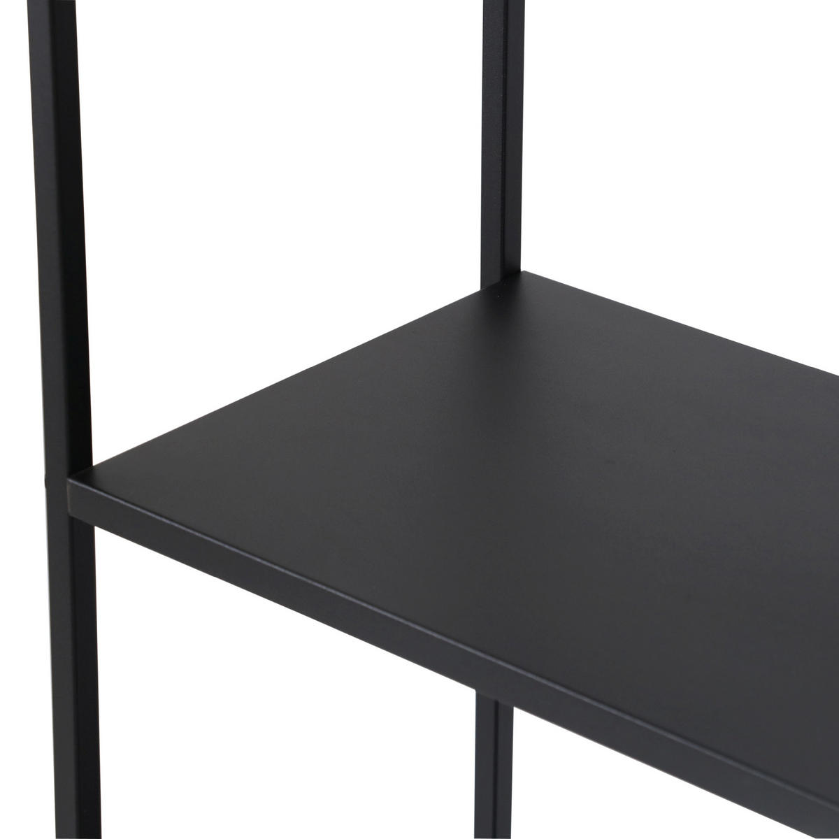 STANDREGAL Vehmaa - Schwarz, Metall (90/188/30cm) - [en.casa]