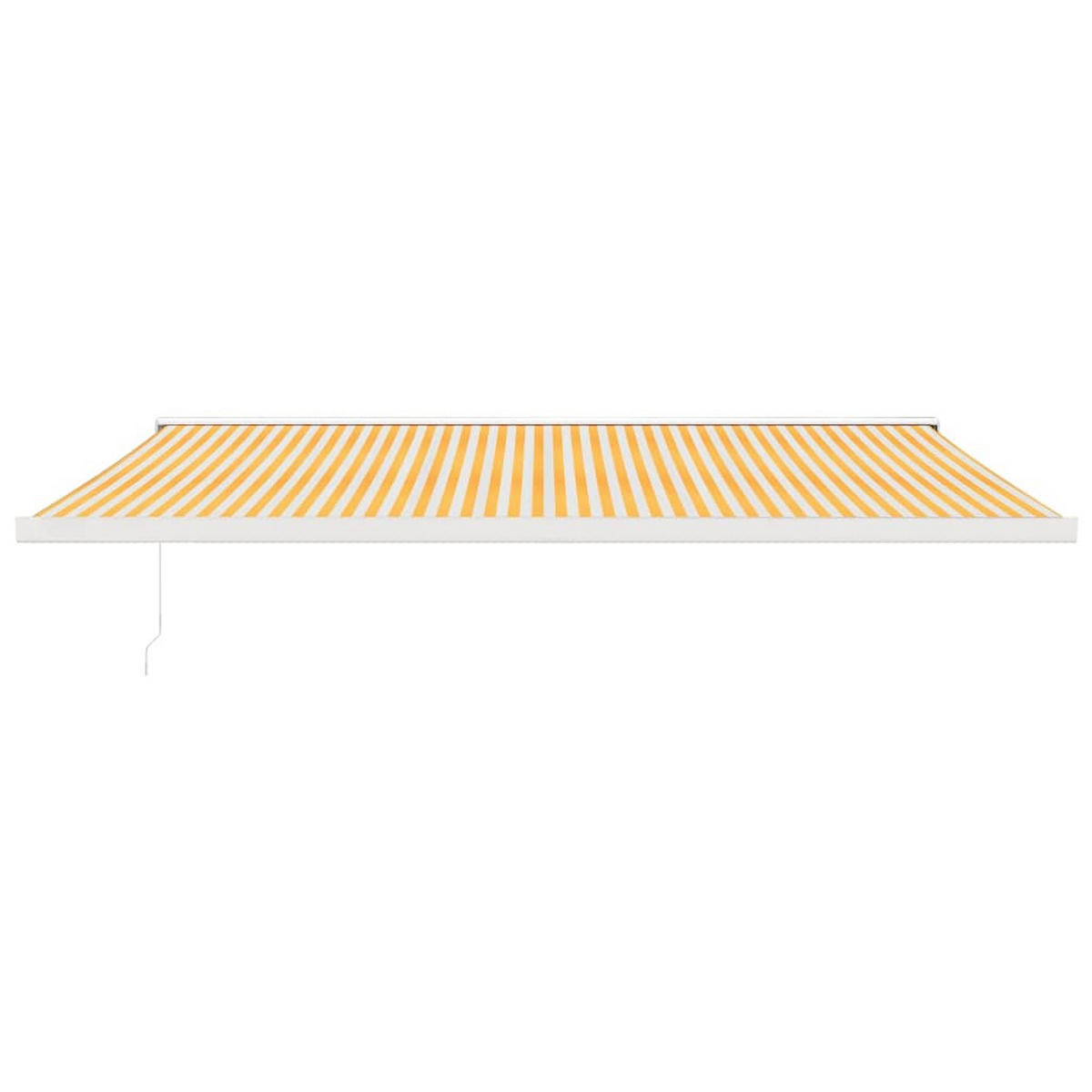 MARKISE Einziehbar Gelb Und Weiss 5/3 M Stoff Und Aluminium - Multicolor, Textil (300/500cm) - vidaXL