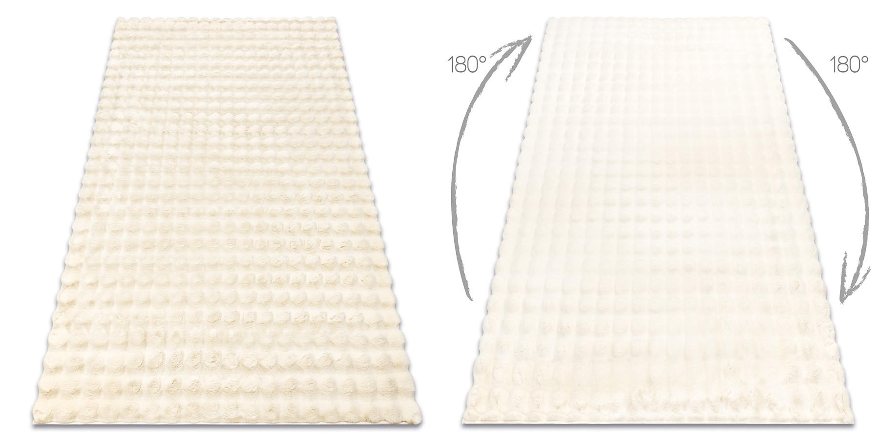 TEPPICH Bubble 120/170 cm - Beige, Textil (120/170cm) - rugsX