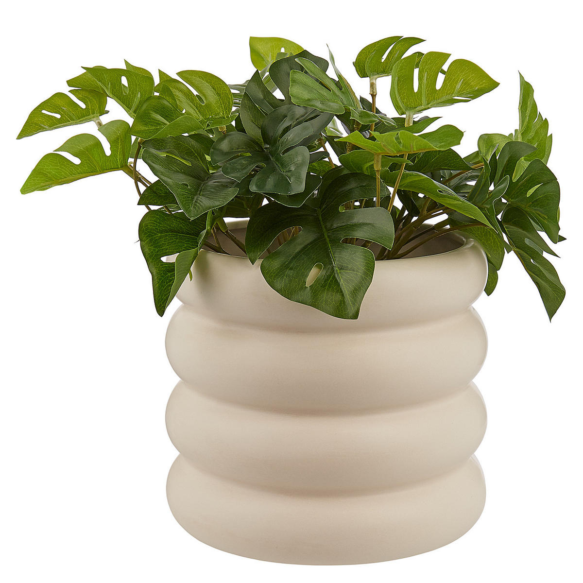 BLUMENÜBERTOPF Hoop - Beige, Keramik (17cm) - Butlers