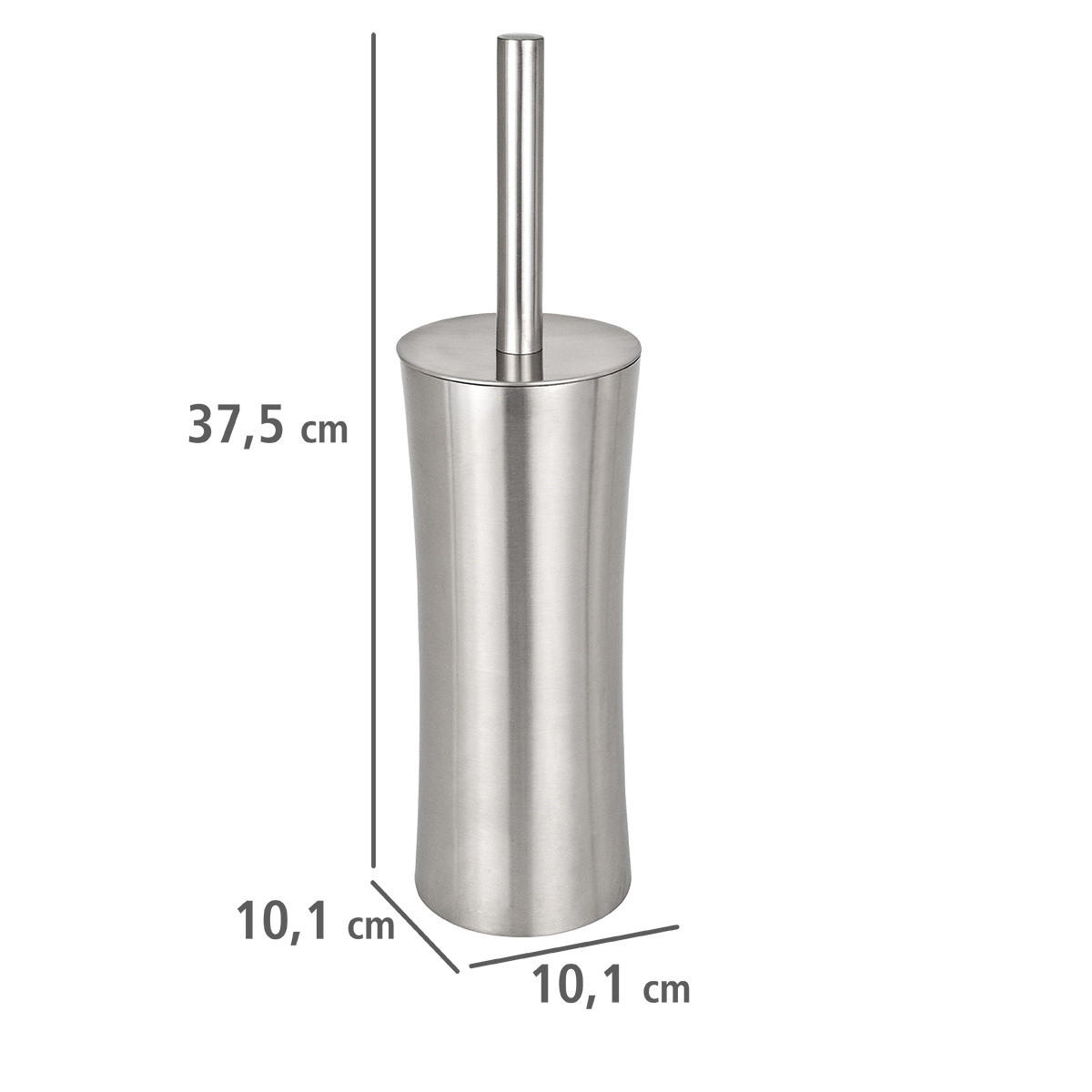 BÜRSTENBEHÄLTER Edelstahl Pieno 10/10/26 cm - Silberfarben, Metall (10/26/10cm) - Wenko