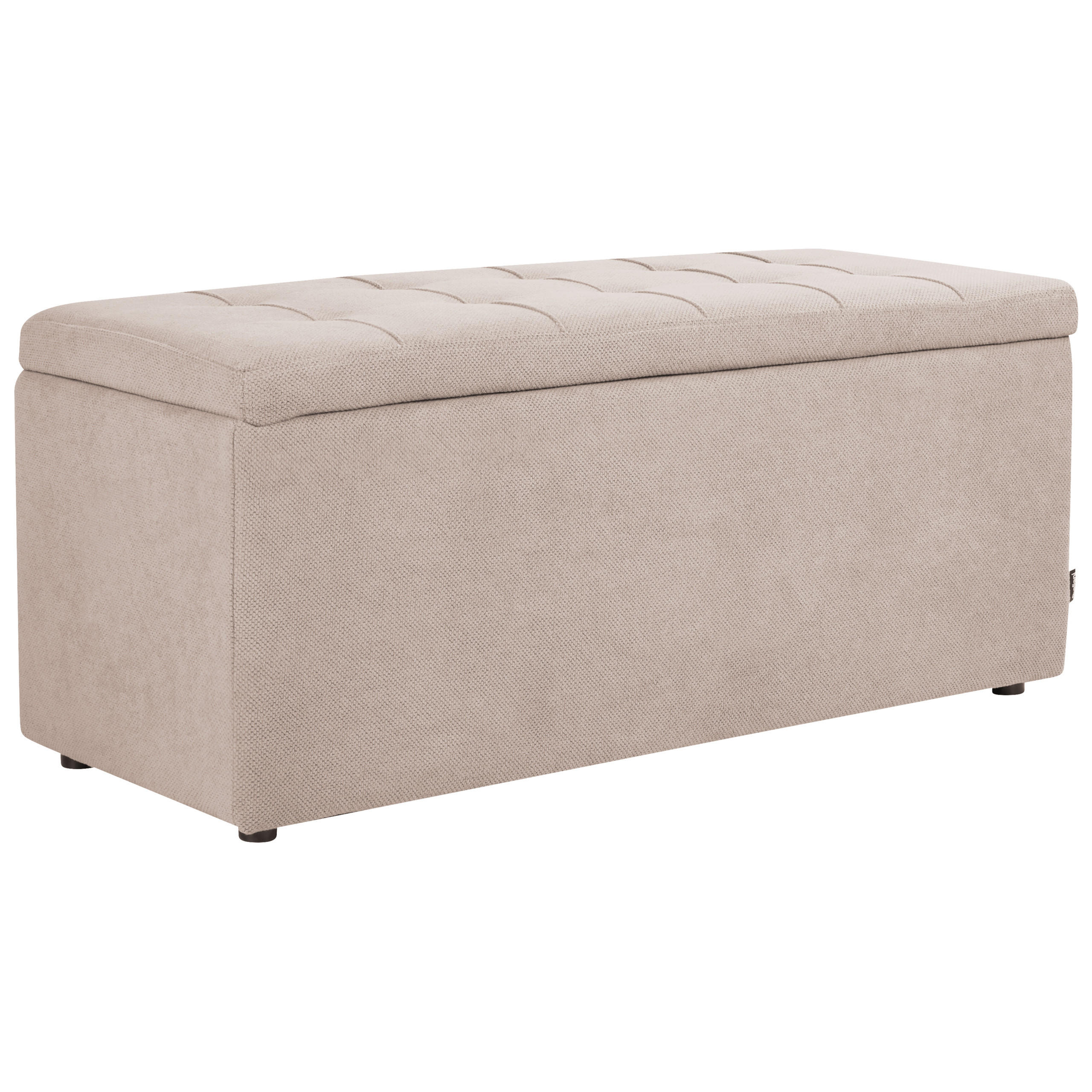 Beliani Ottomane Taupe 100x42x40 cm