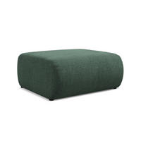 POUF Chenille Stoff Grün - Schwarz/Grün, Kunststoff/Textil (94/40/89cm) - Makamii