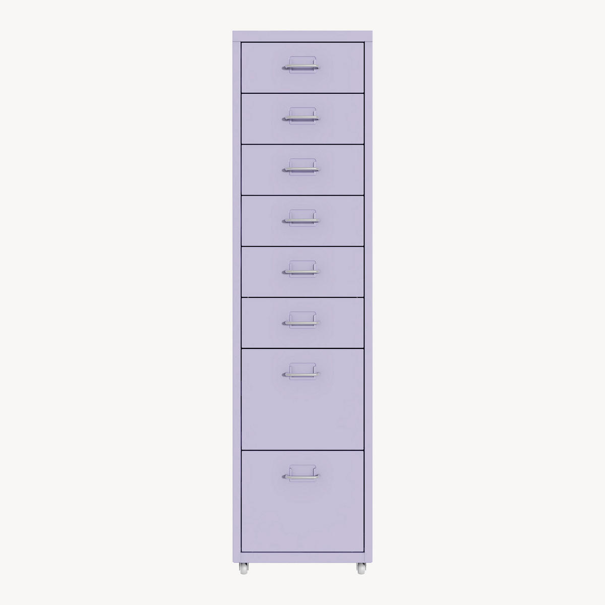 POJÍZDNÝ KONTEJNER Kökar - fialová, kov (28/109/41cm) - [en.casa]