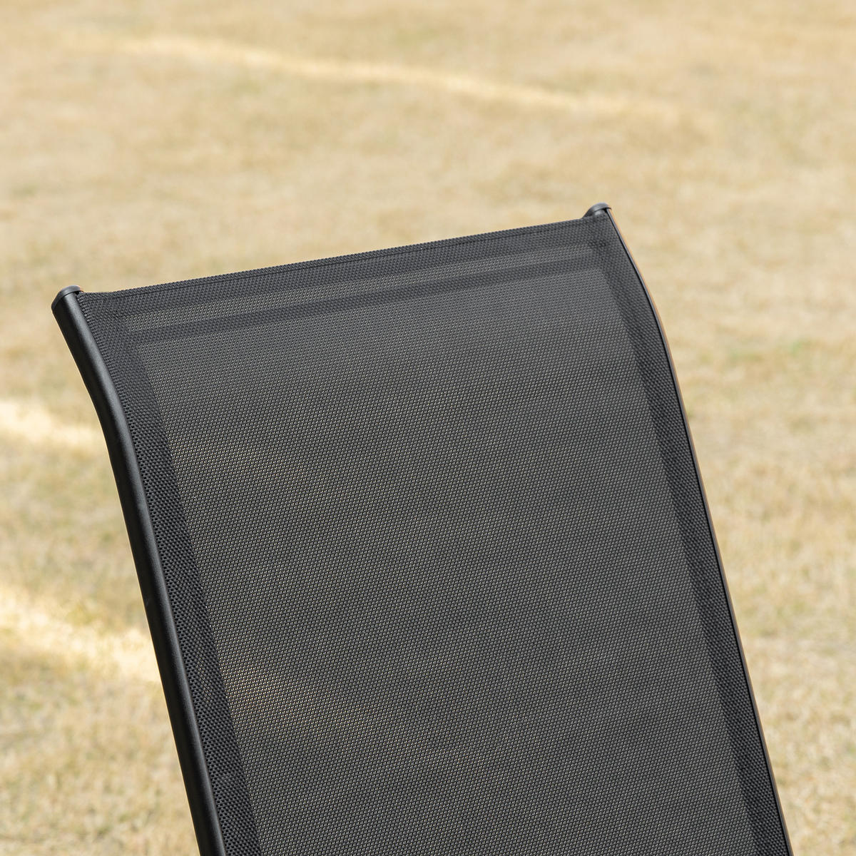 GARTENSTUHL, Essstühle, 2er-Set, mit Armlehne, Metall, Textil-Gewebe, Schwarz - Schwarz, Textil/Metall (54/90/70cm) - Outsunny