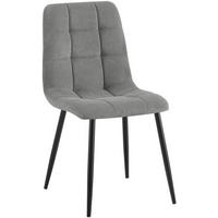 STUHL Cord Grau - Grau, Textil/Metall (45/84/55cm) - CLP
