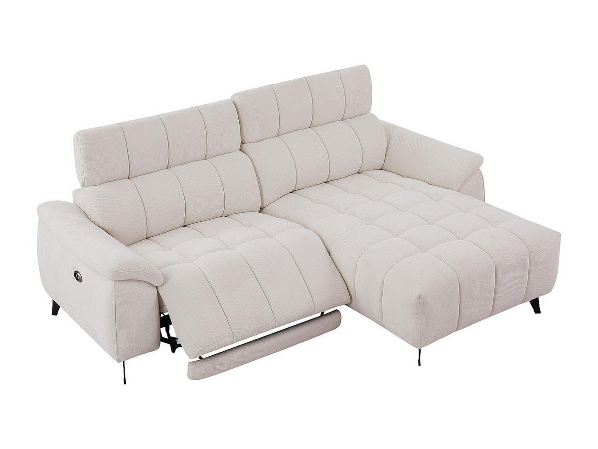 RELAXSOFA - 4 Personen - stoff - beige Celtimo - Beige, Textil/Metall (230/79/169cm) - Vente-Unique