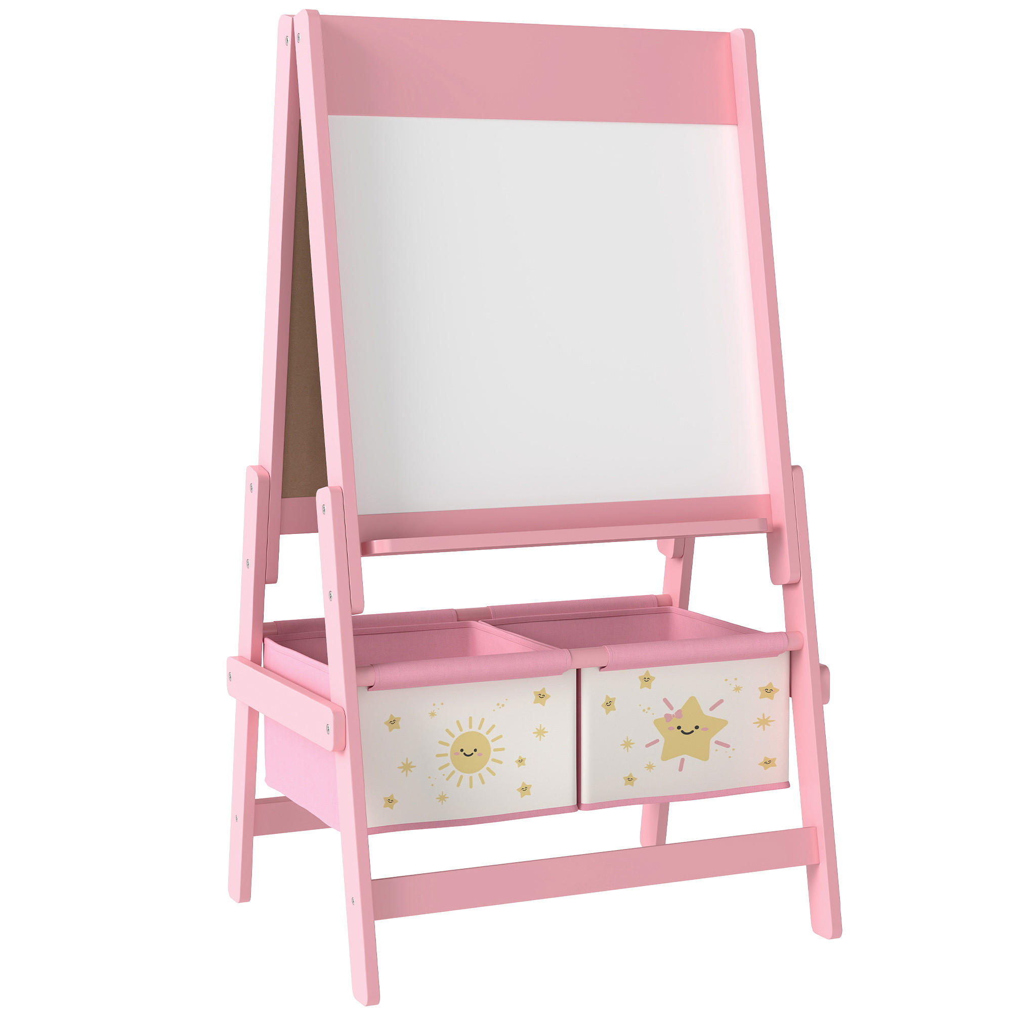 KINDERTAFEL MDF Kiefernholz Rosa - Rosa, Holzwerkstoff (46/94/54cm) - AIYAPLAY