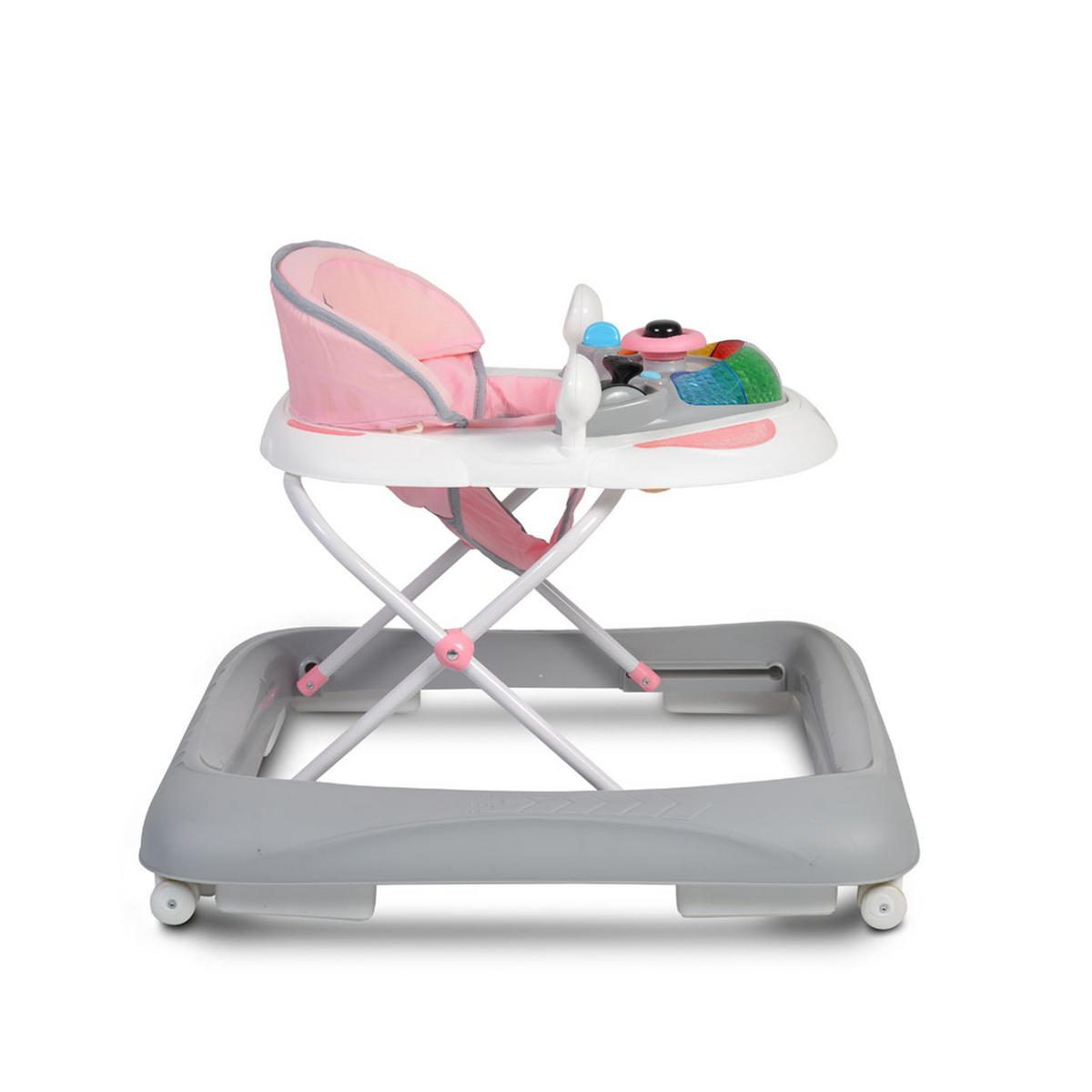 LAUFHILFE Sharky rosa höhenverstellbar, Spielcenter mit Musik, Licht - Rosa, Kunststoff (64/55/68cm) - Moni