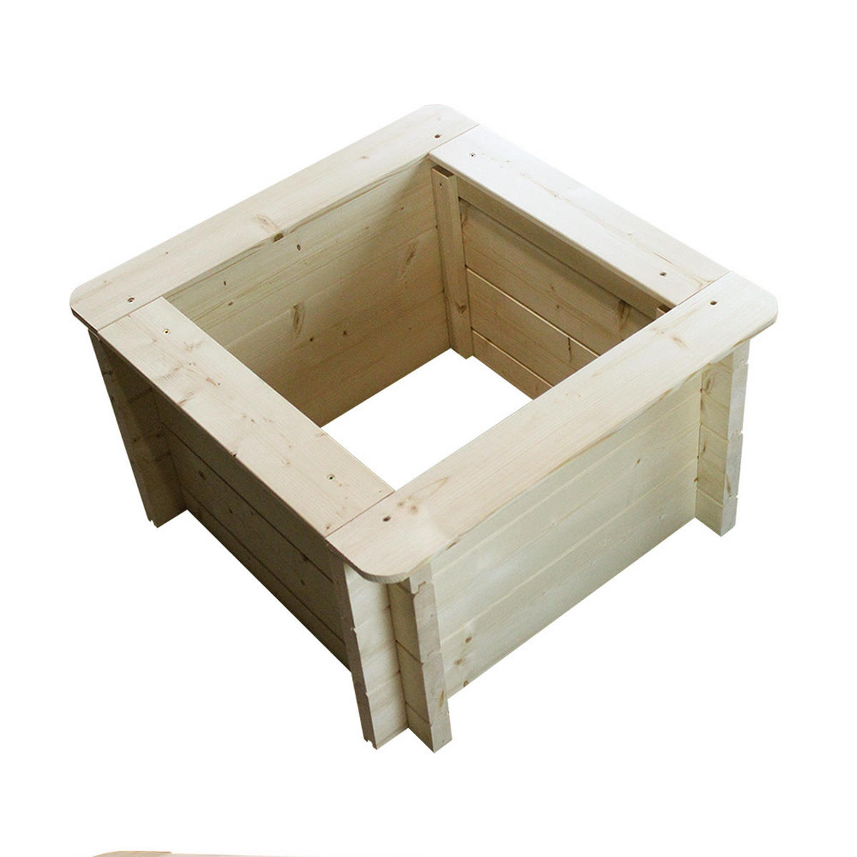 HOCHBEET HOLZ - 58x58xH35 cm - M616 - Beige, Holz (58/35/58cm) - Timbela
