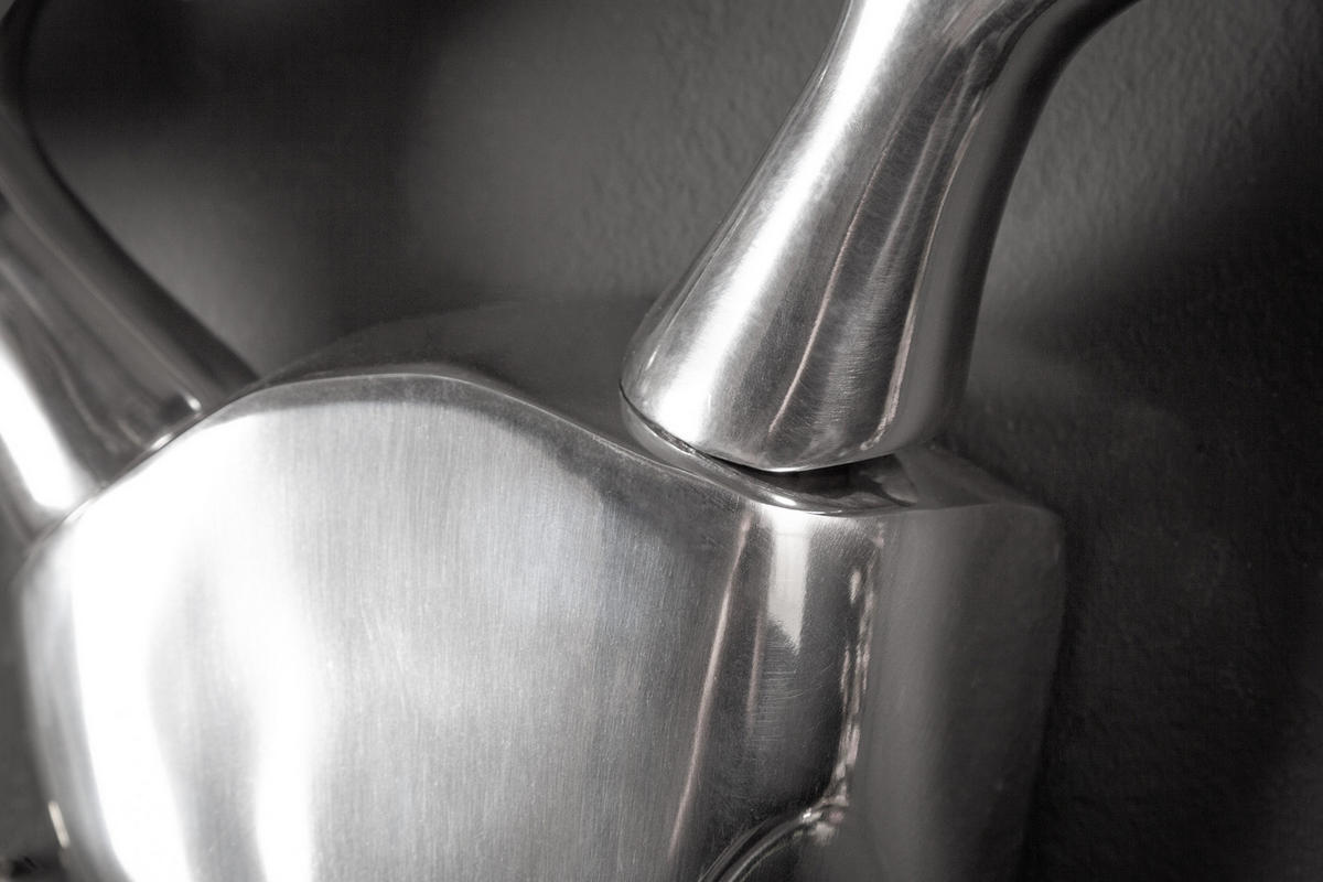 DEKORATION MATADOR Metall Silber 70 cm - Silberfarben, Metall (70/58/18cm) - riess-ambiente