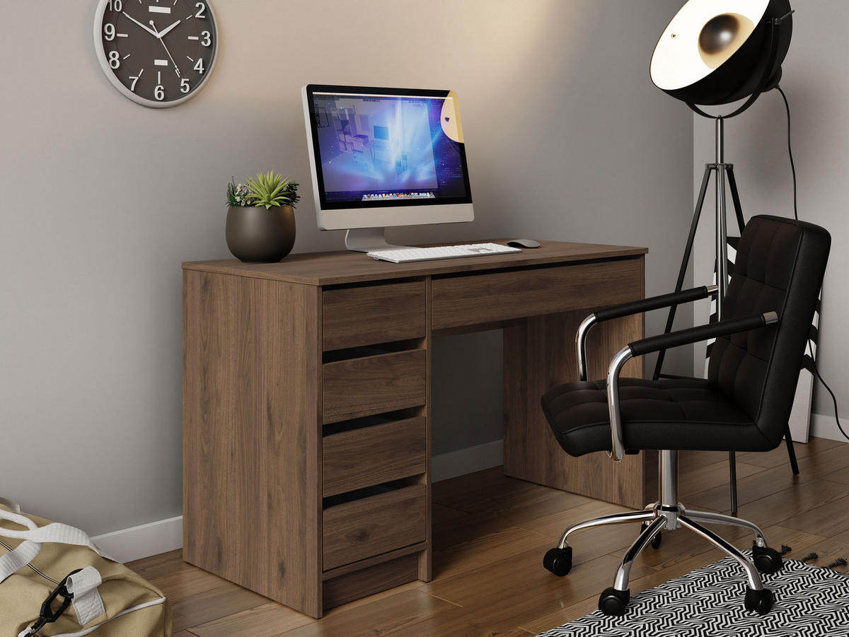 SCHREIBTISCH Ada - Nussbaumfarben, Holzwerkstoff (55/120/76cm) - MIRJAN24