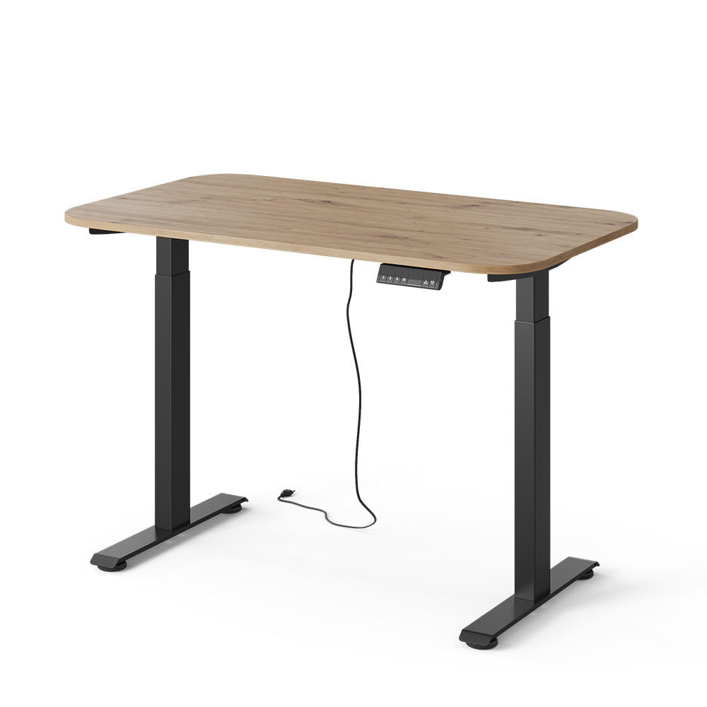 BIROU Elevate Negru/Artizanal 120 x 70 cm 2 motoare