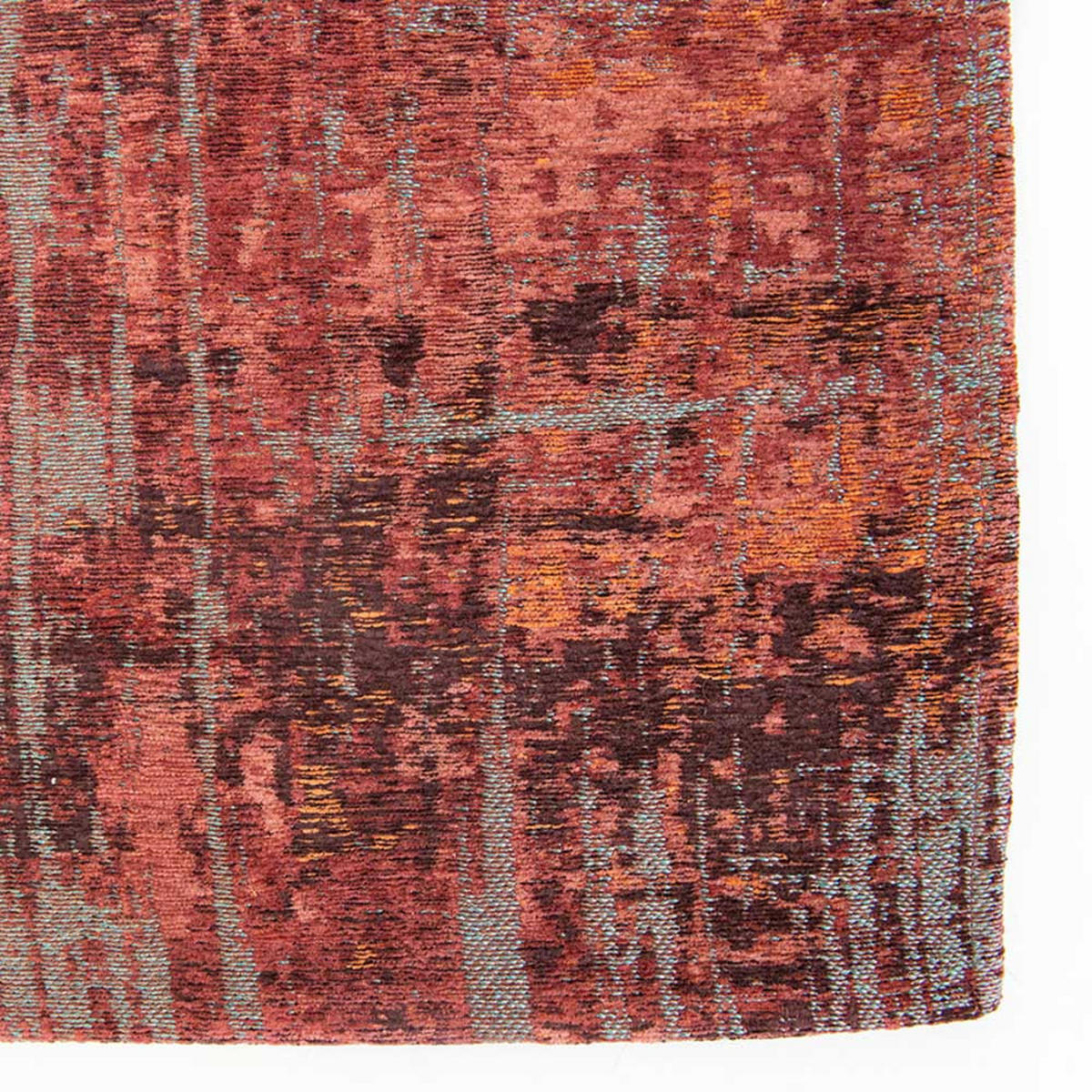 TEPPICH Nassau Red Atlantic Streaks 80/250 cm - Rot, Kunststoff/Textil (80/250cm) - Louis De Poortere