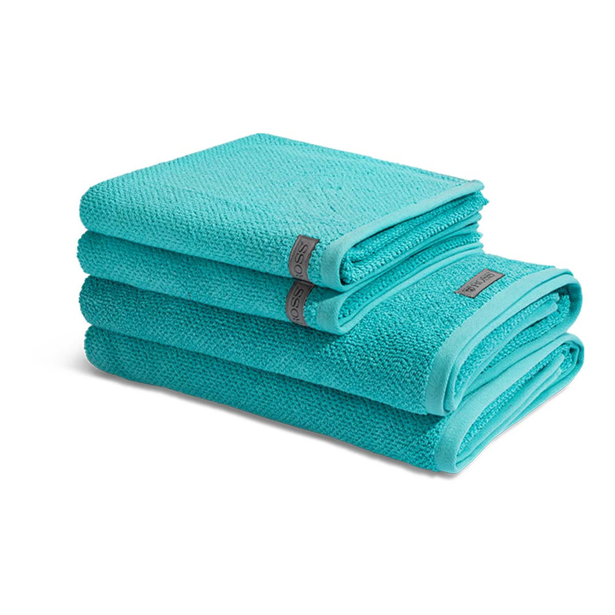 FROTTIERSET Selection 4-teilig - Türkis, Textil (50/100cm) - Ross