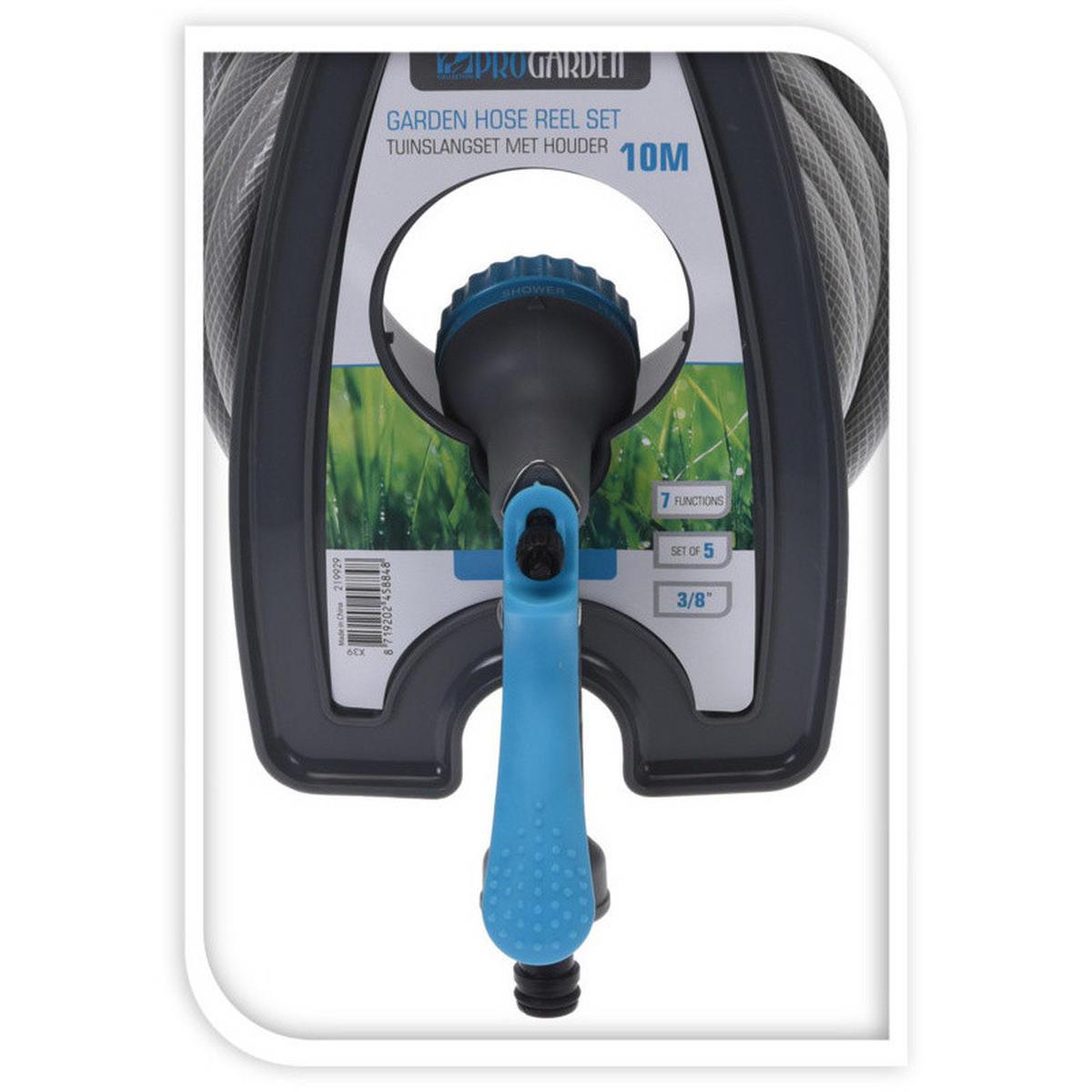 GARTENSCHLAUCH mit Zubehör 10 m - Blau, Kunststoff (19.5cm)