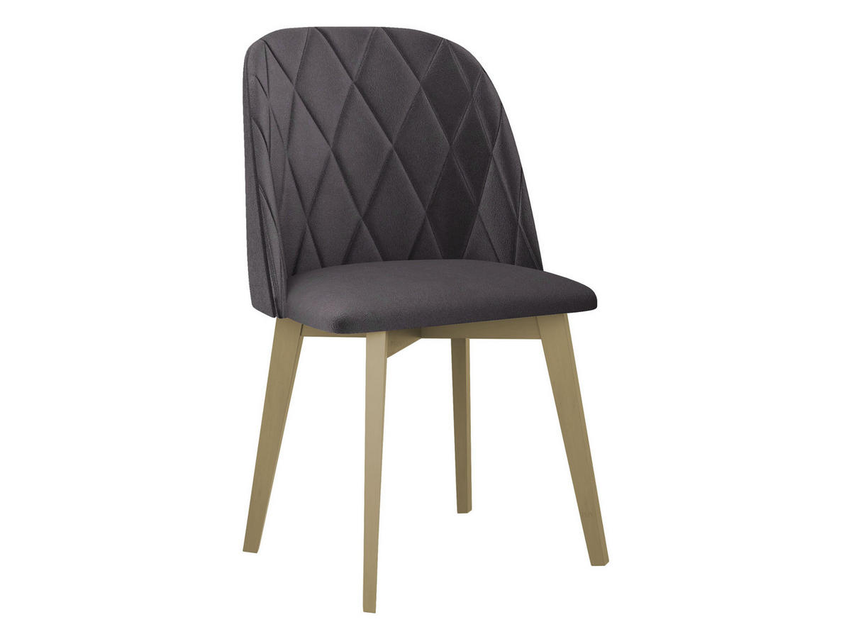 ESSZIMMERSTUHL Monti III Pik Raute - Grau/Sonoma Eiche, Holz/Textil (48/83/55cm) - MIRJAN24