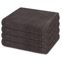 HANDTUCH Bliss 4er-Set - Dunkelgrau, Textil (50/100cm) - MÖVE