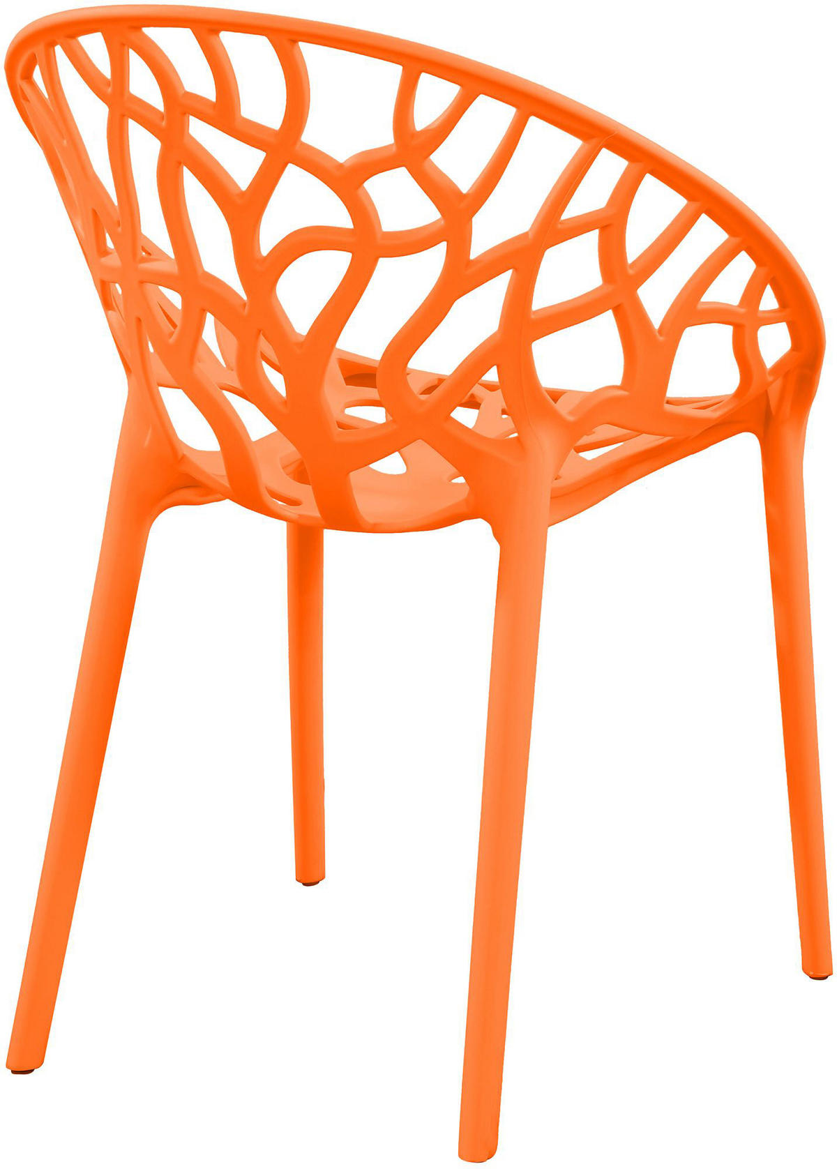 GARTENSTUHL Kunststoff Orange - Orange, Kunststoff (59/80/60cm) - CLP
