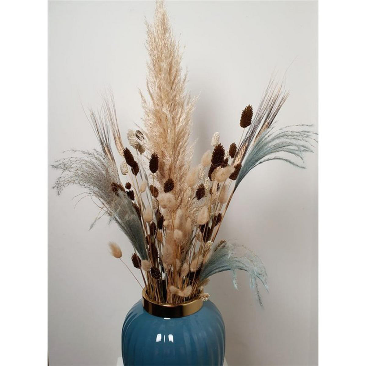 VASE ZUNYI Ø20x30 cm, Blau - Blau, Keramik (30cm) - Light & Living