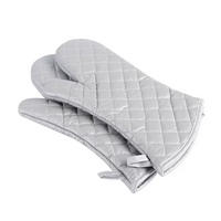 OFENHANDSCHUHE - 30 x 16 cm - Silber - 2 Stück - Silberfarben, Textil (30/16cm)