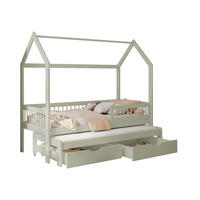 HAUSBETT Asher 90 - Olivgrün, Holz (90/200cm) - MIRJAN24